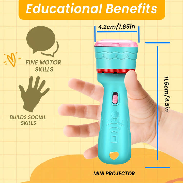 Interactive Youngsters' Projection Toy with 48 Fun Patterns